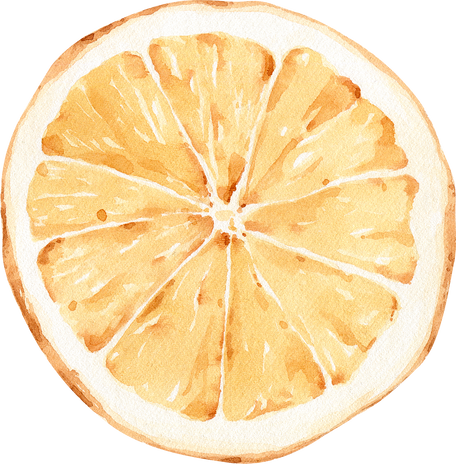 Watercolor Orange Slice